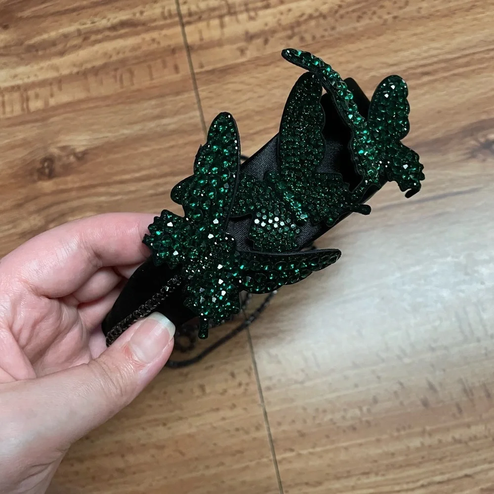 Silver Butterfly Embellished Headband